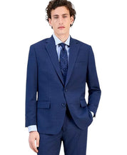 Tallia Mens Classic fit Suit Jacket Blazer 42 S Navy Blue Solid