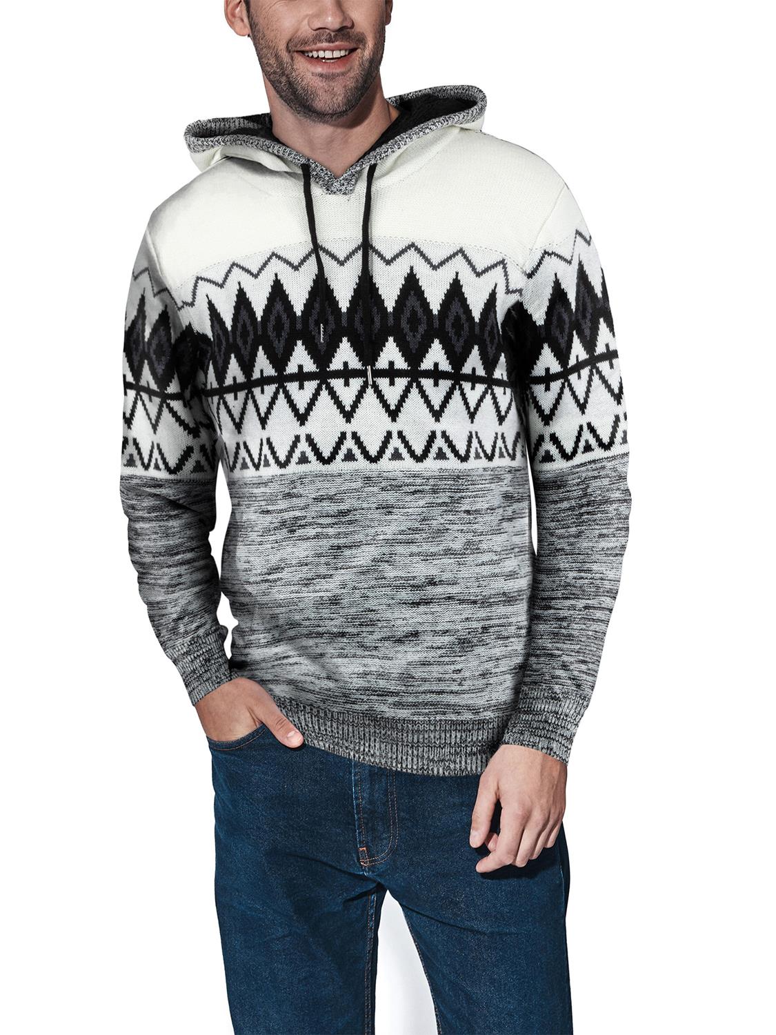 X-Ray Men's Color Blocked Pattern Black XL Shirt