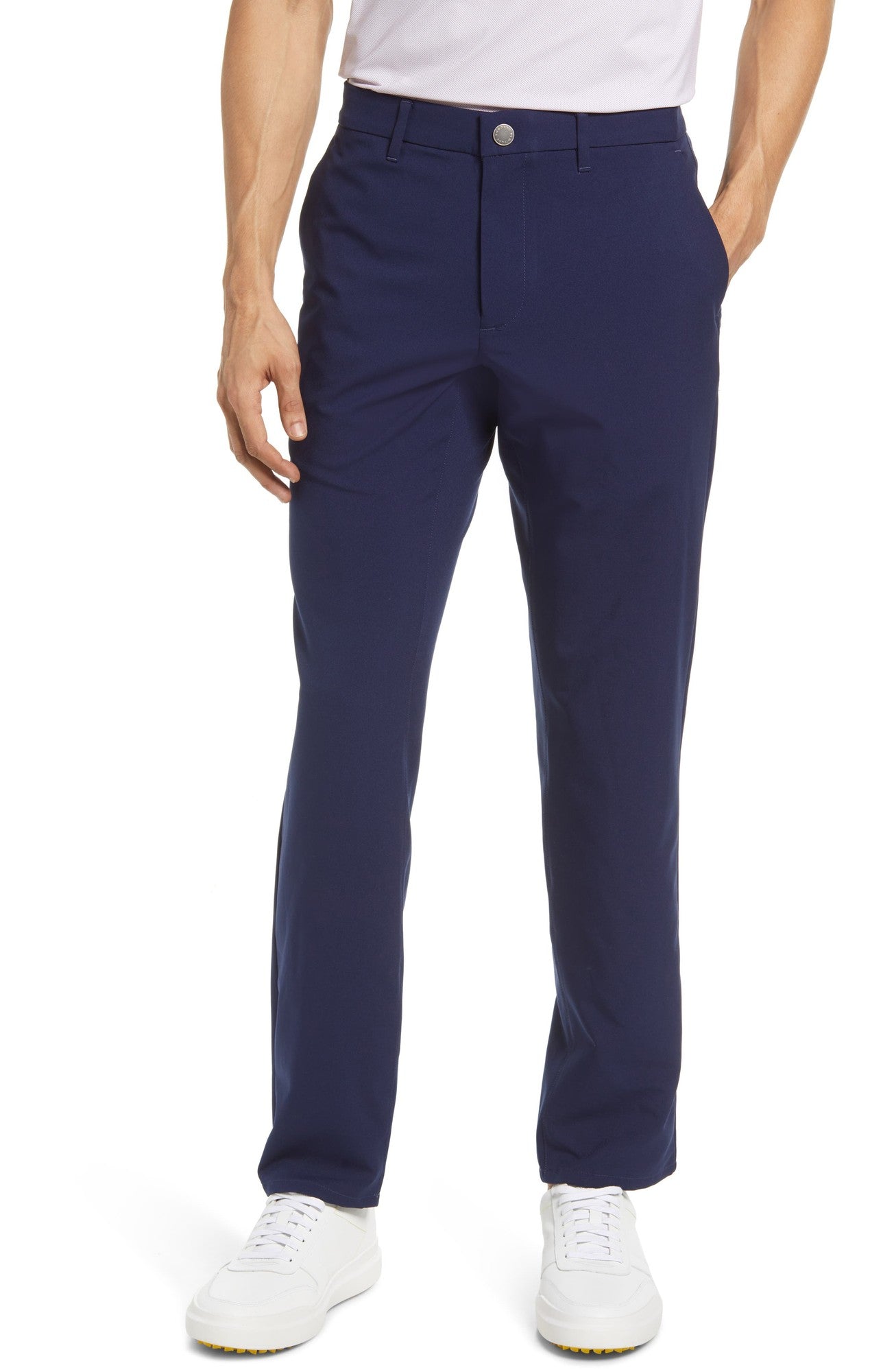 Bonobos Mens Slim fit Golf Pants 34 / 32 Blue Solid