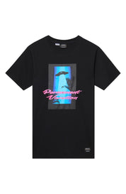 Wesc Men's Ufo graphic Short Sleeve Crewneck T shirt  Small Black