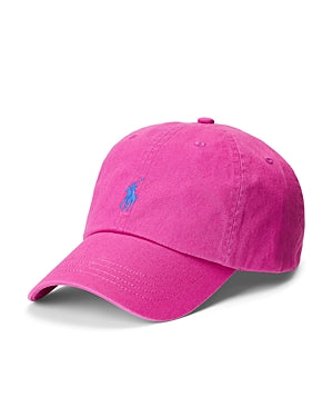 Polo Ralph Lauren Mens Cotton Chino Baseball Cap Vivid Pink
