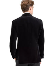 Hugo by Hugo Boss Men's Modern-Fit Seersucker Sport Coat Blazer 38S Black
