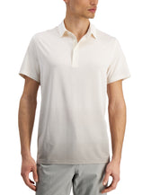 Alfani Men's Ombre Short Sleeve Polo Shirt Tan Large