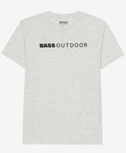 BASS OUTDOOR Mens Lined Short Sleeve T-shirt Oatmeal Heather Large