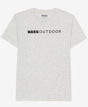 BASS OUTDOOR Mens Lined Short Sleeve T-shirt Oatmeal Heather Small