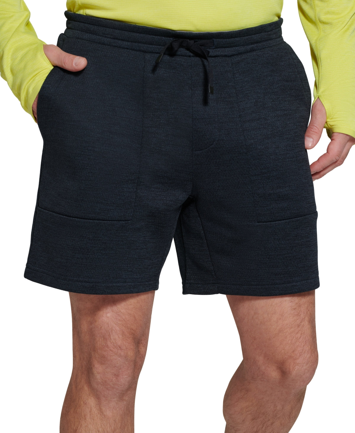 BASS OUTDOOR Mens Porter Fleece Shorts Black 2XL