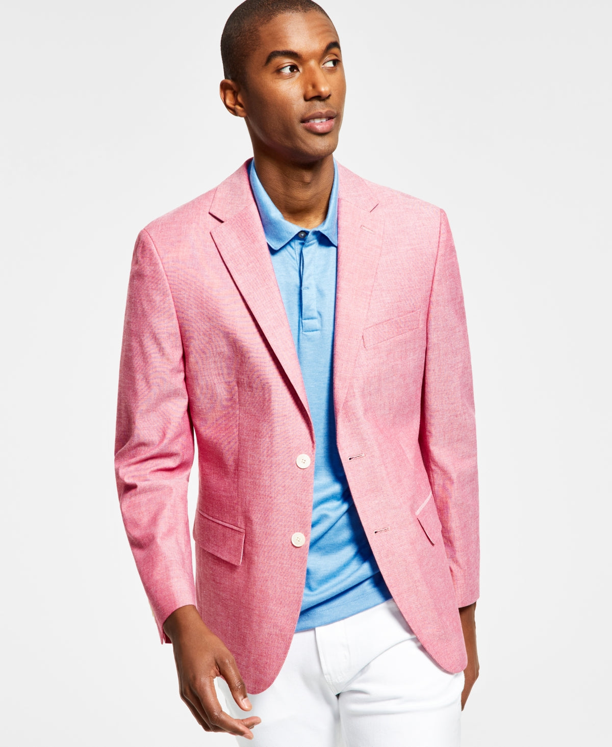 Tommy Hilfiger Mens Modern Fit Blazer Red 38L