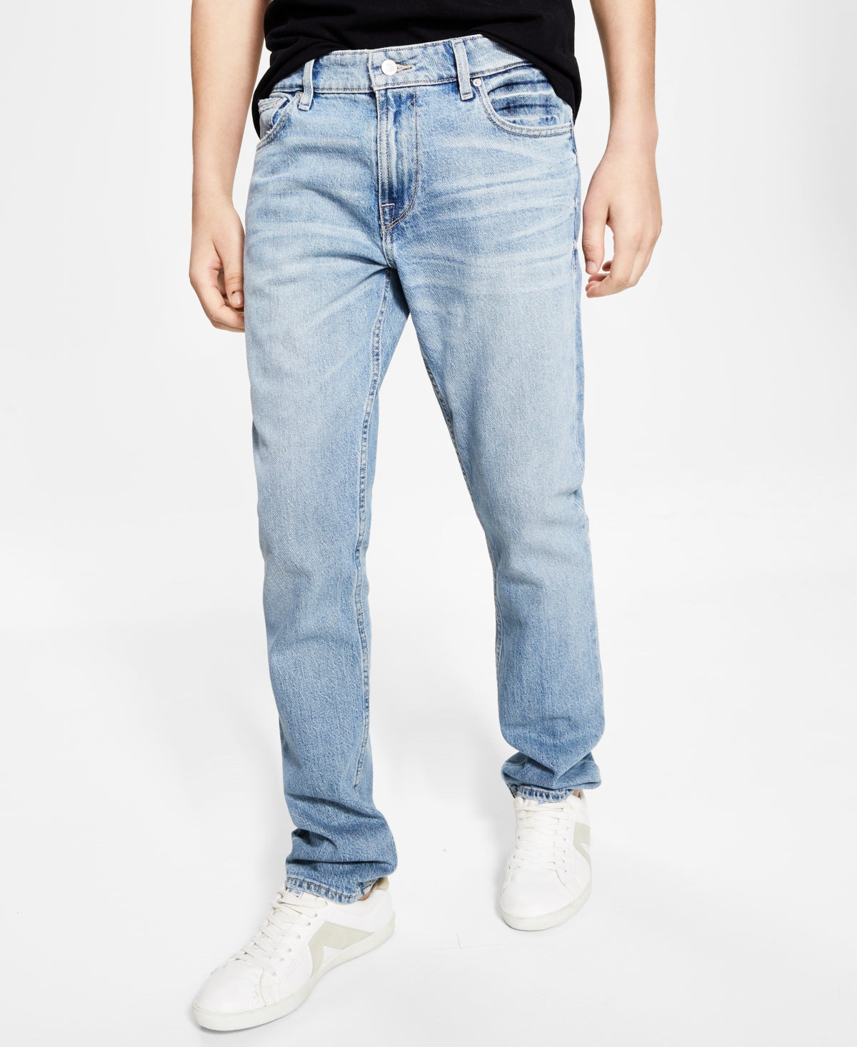 Guess Men's Slim Tapered Eco Jeans Weston 34X32 Brght Yell