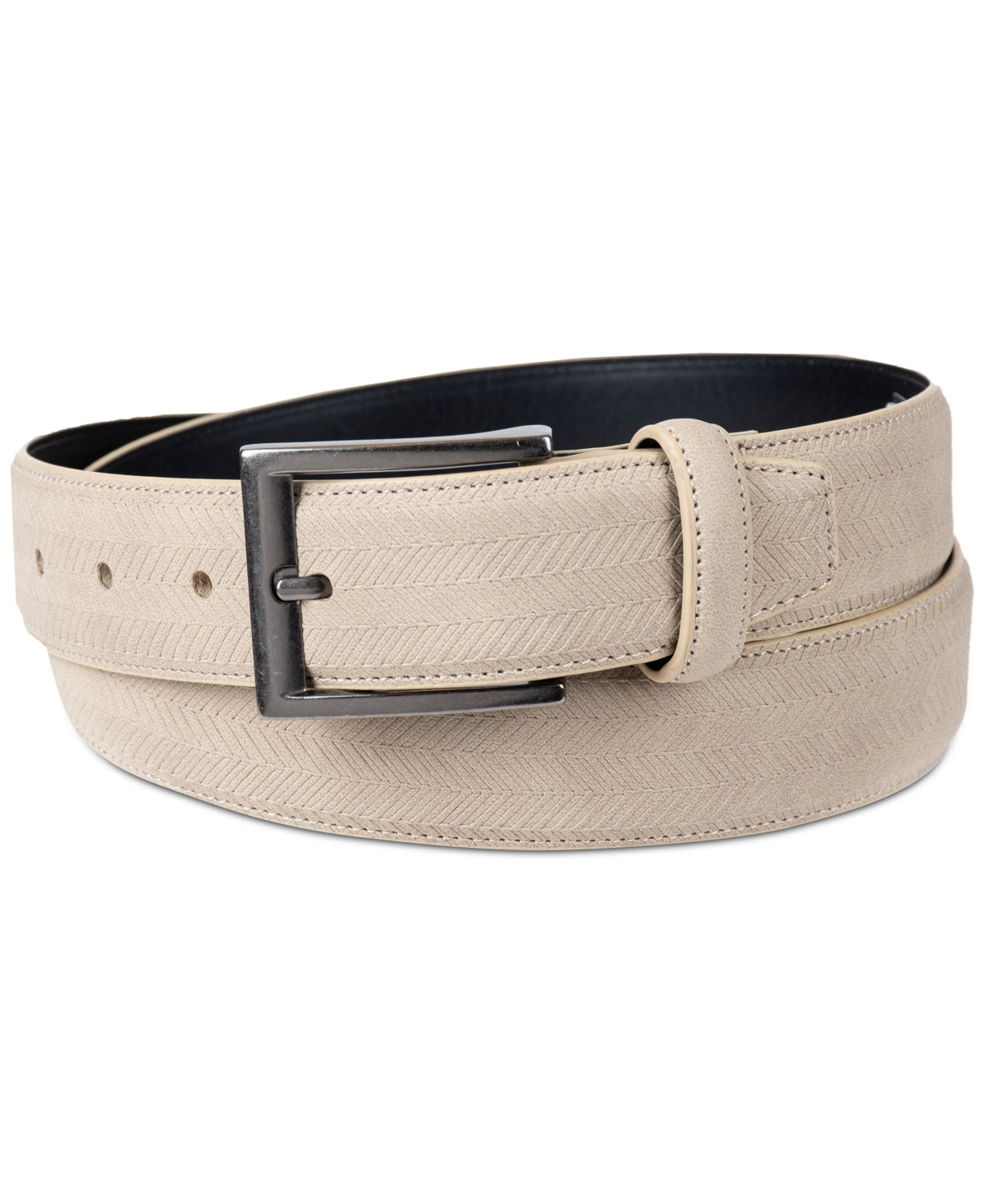 Alfani Mens Regular fit Faux Suede Belt Apparelbelt XL 42-44 Beige