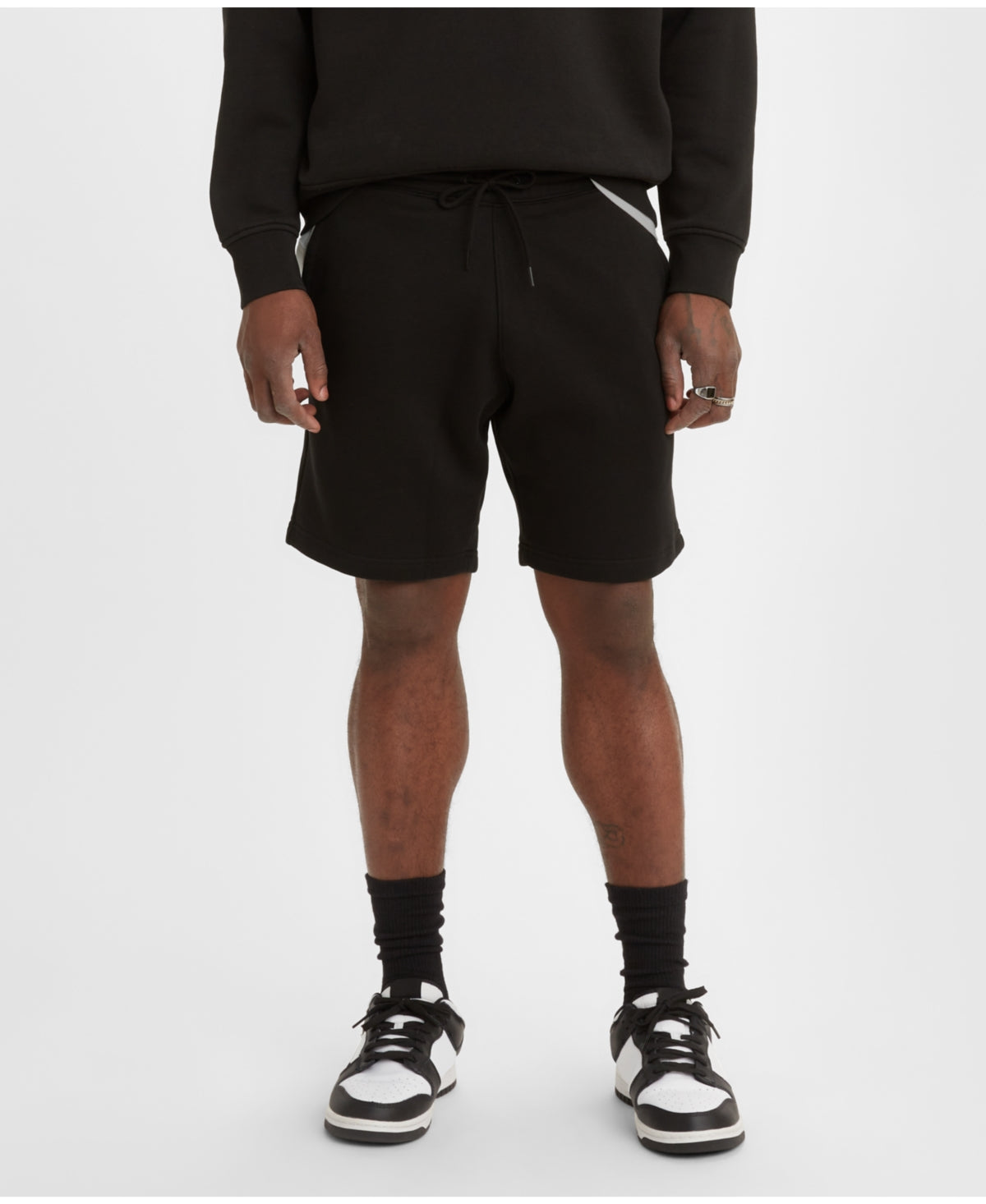 Levis Mens Relaxed Sweat Shorts Black XXL