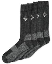 Columbia Men's 4 Pack Moisture Control Cushioned Crew Socks Black 6 to 12