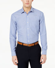 Club Room Men's Regular Fit Cotton Stripe Button Down Dress Shirt 16