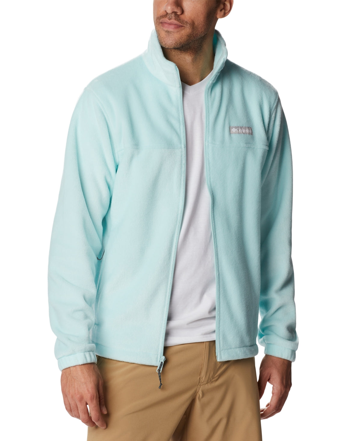 Columbia Men's Steens Mountain Full Zip 2.0 Fleece Jacket XL Blue Light Icy Morn