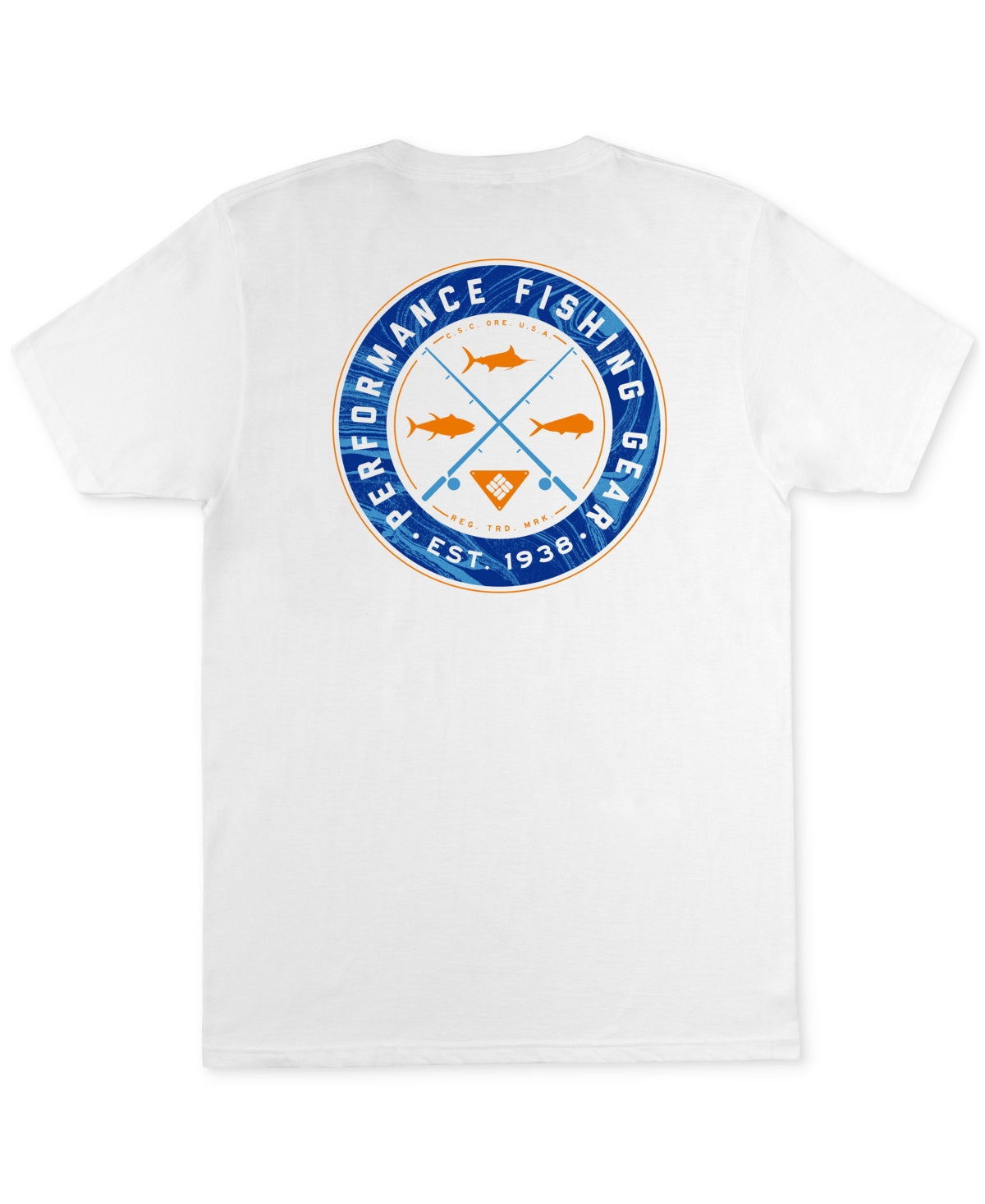 Columbia Mens Blade Graphic Short Sleeve T Shirt White M Medium