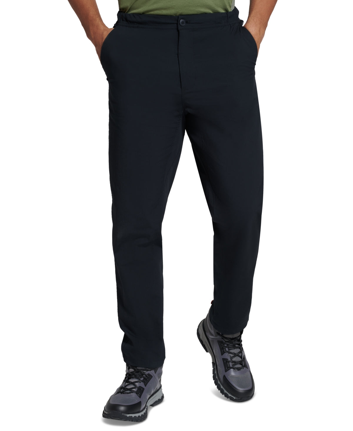 BASS OUTDOOR Mens Straight Leg Boulder Hiker Pants Black Large