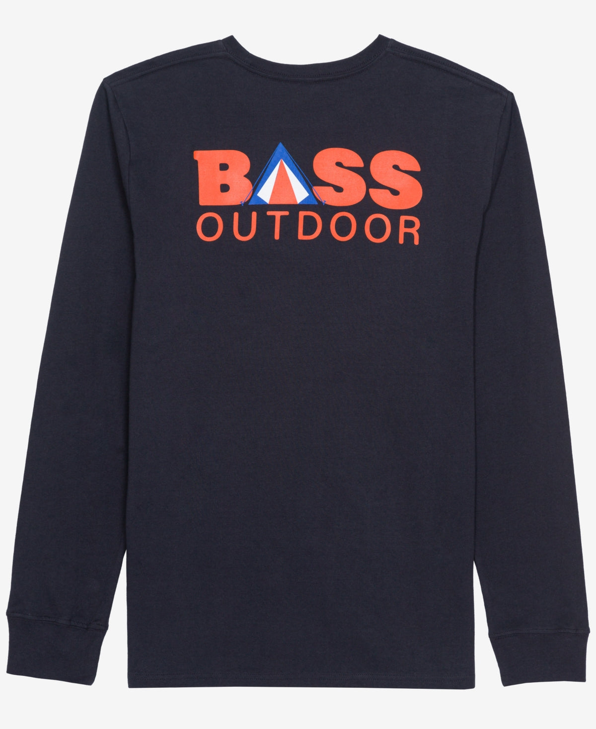 BASS OUTDOOR Mens Campa Bro Long Sleeve T Shirt Medium Dress Blue