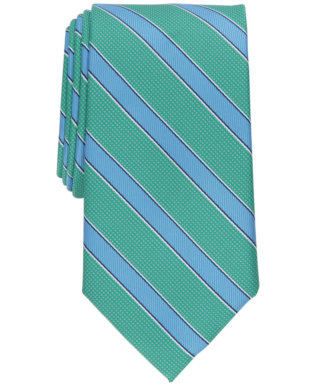Club Room Men's Outlined Stripe Tie Lt/Pas Grn Osfa Reg