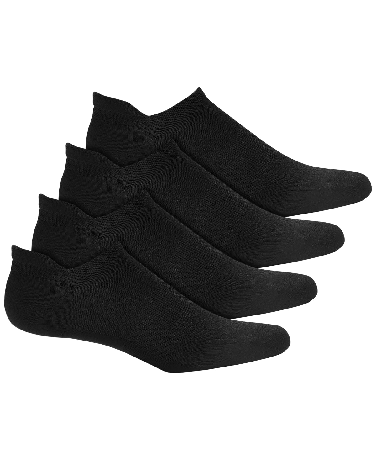 Alfani Men's 4 Pack No show Travel Socks Black Osfa Reg