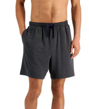 Club Room Men's Solid Terry Pajama Shorts Charcoal Grey Small
