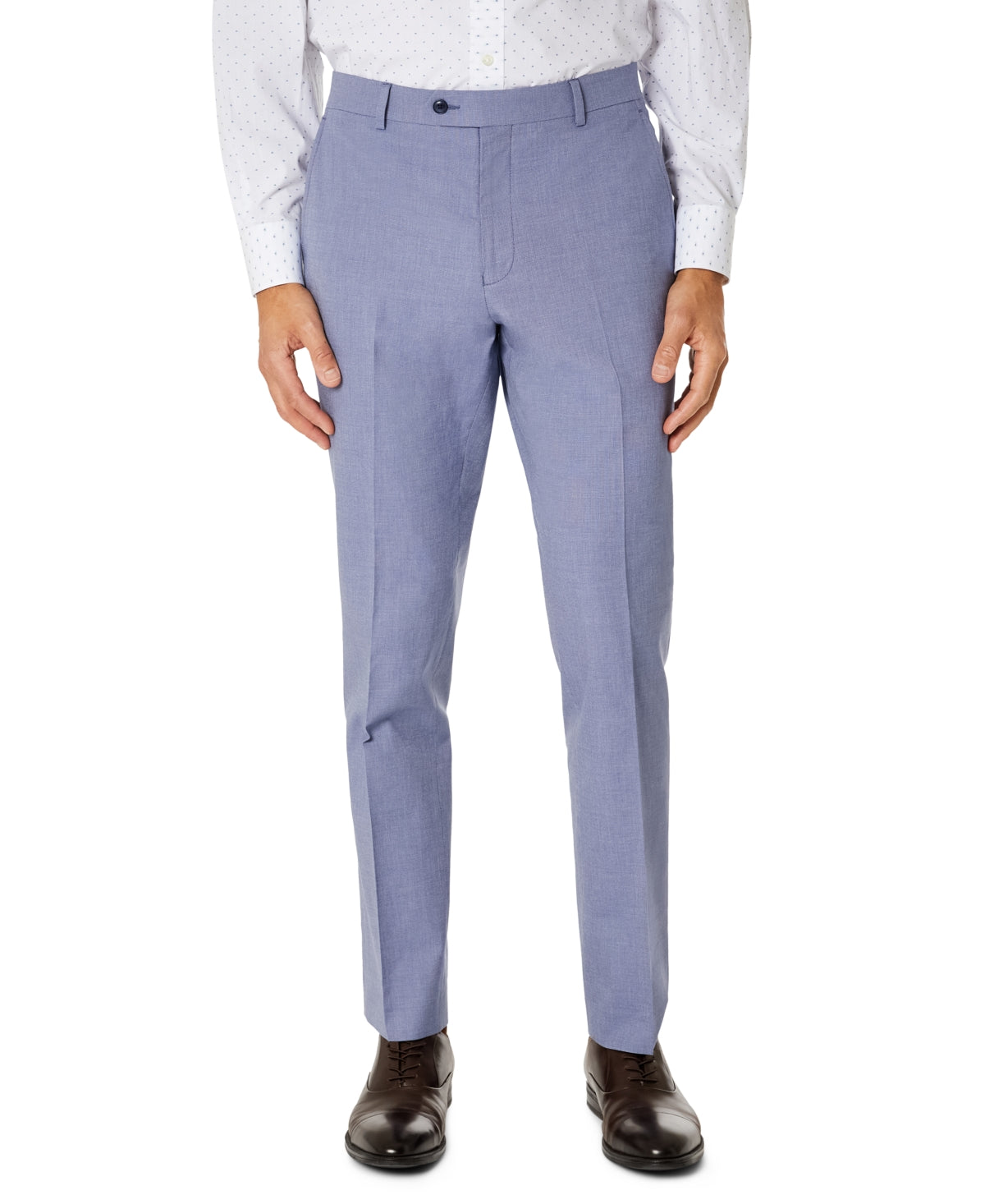 Tommy Hilfiger Mens Modern fit Dress Pants 38 / 34 Powder Blue Solid Stretch