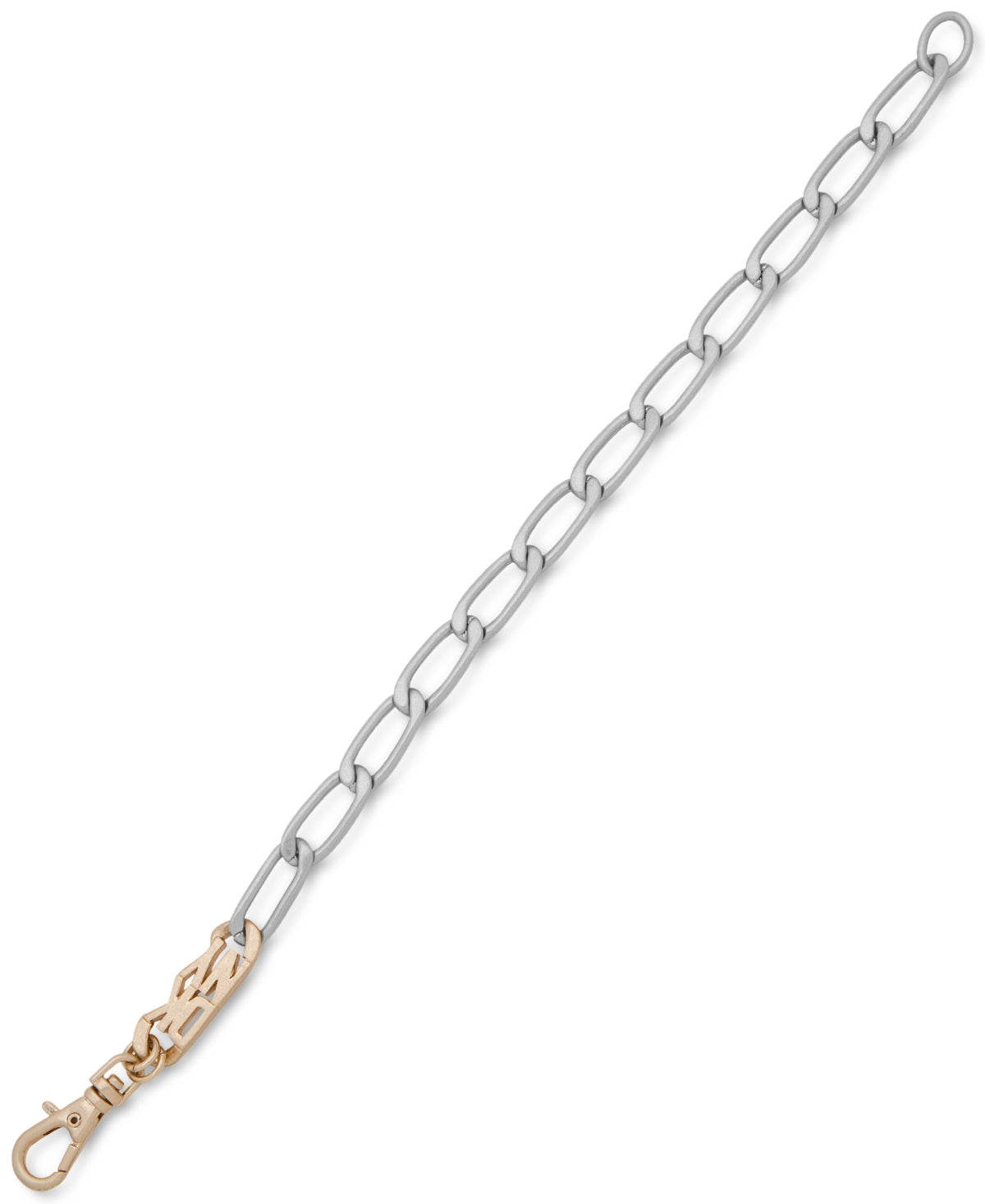 DKNY Mens Two Tone Curb Chain Flex Gold