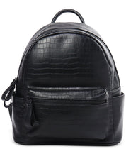 INC International Concepts Mens Backpack Black Croc ONE SIZE