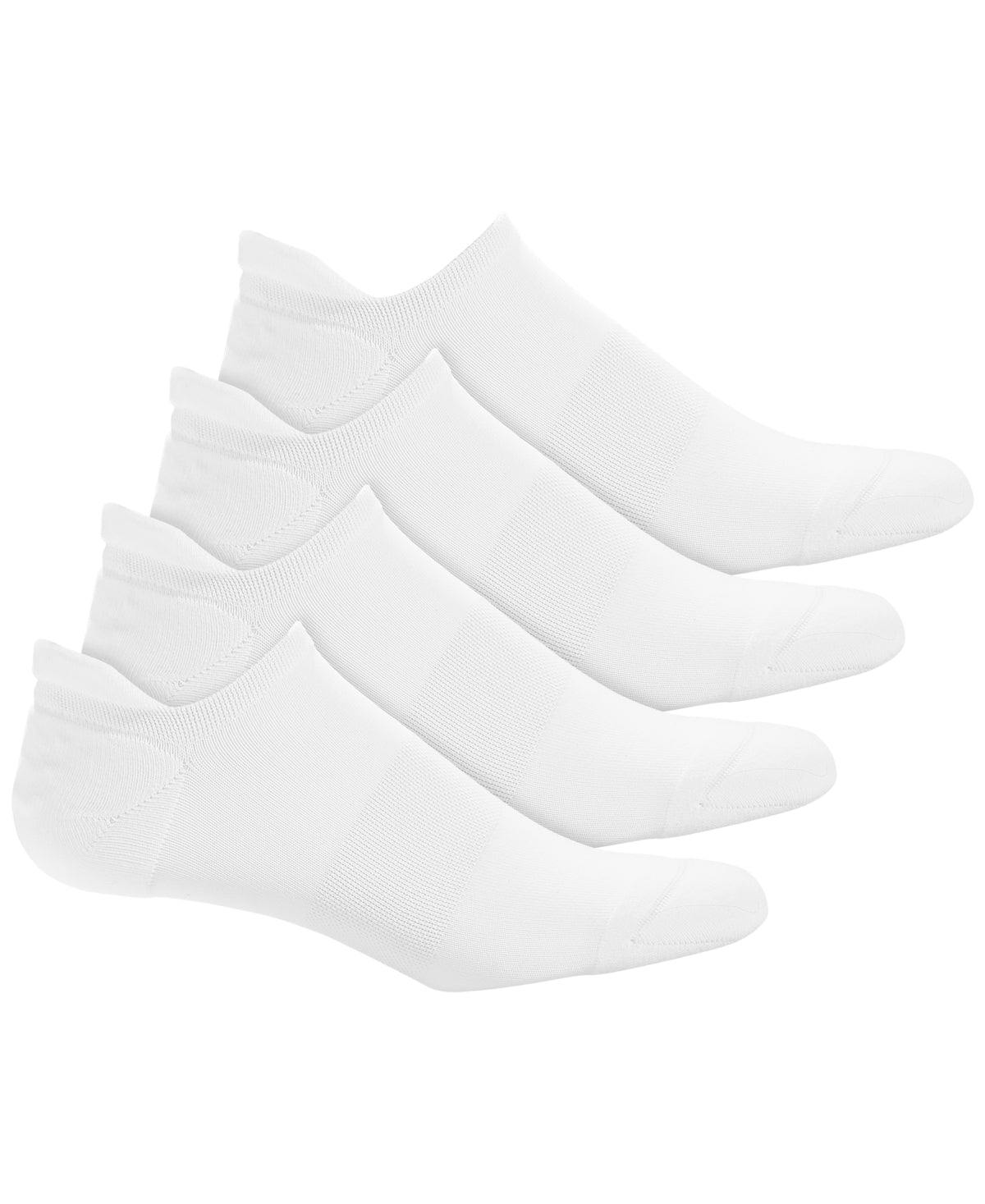 Alfani Men's 4 pk No Show Travel Socks White One Size