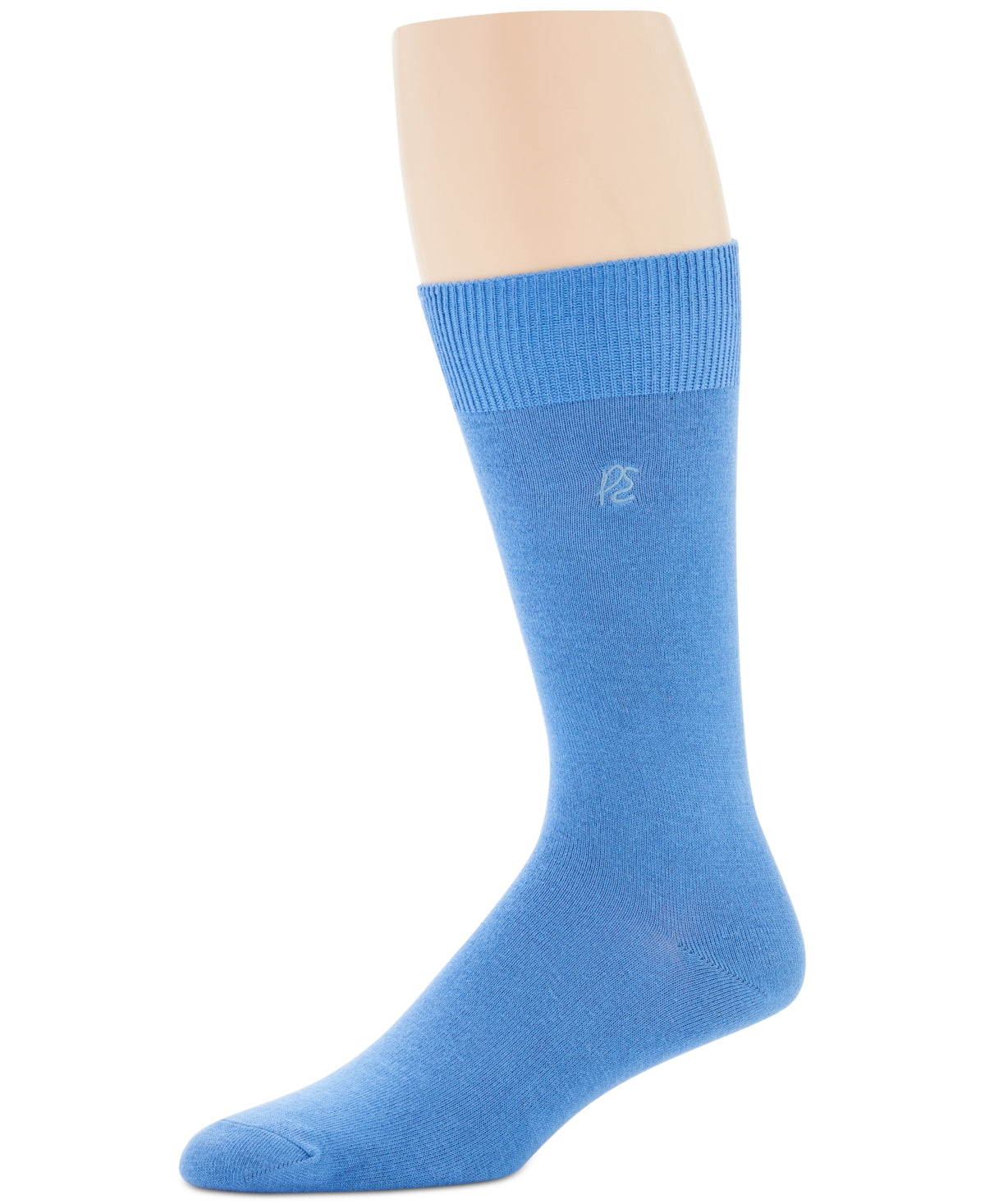 Perry Ellis Portfolio Rayon Crew Socks Blue OS