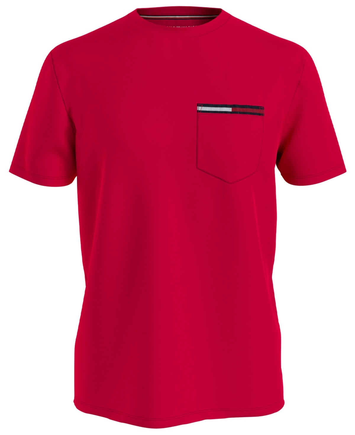 Tommy Hilfiger Men's Big and Tall Icon Coin Short Sleeve Tee Shirt 2XLT Red
