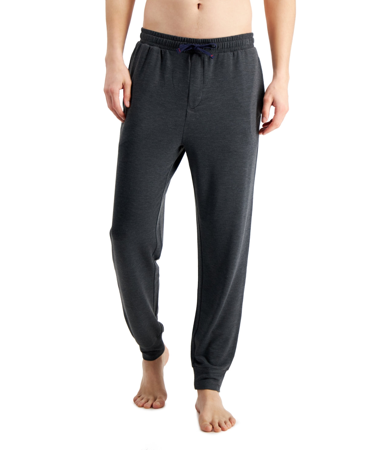 Club Room Men's Lightweight Terry Jogger Pajama Pants Charcoal Grey Large