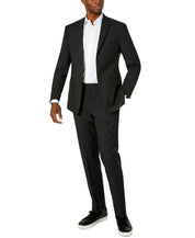 Van Heusen Men's Flex Solid Slim Fit Suit 42S / 35 x 30 Dark Charcoal Grey
