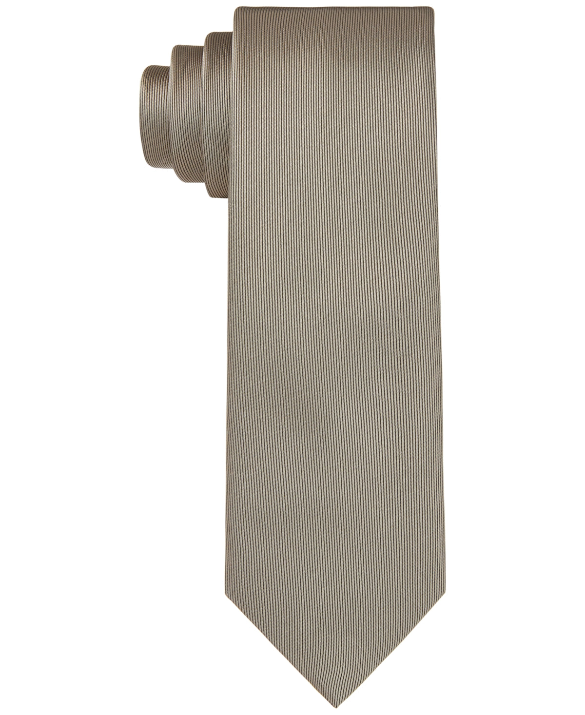 Calvin Klein Men's Taupe Skinny Solid Tie