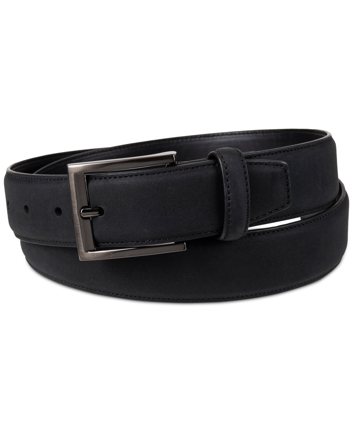 Alfani Mens Regular fit Faux Suede Belt Apparelbelt Large 38-40 Black