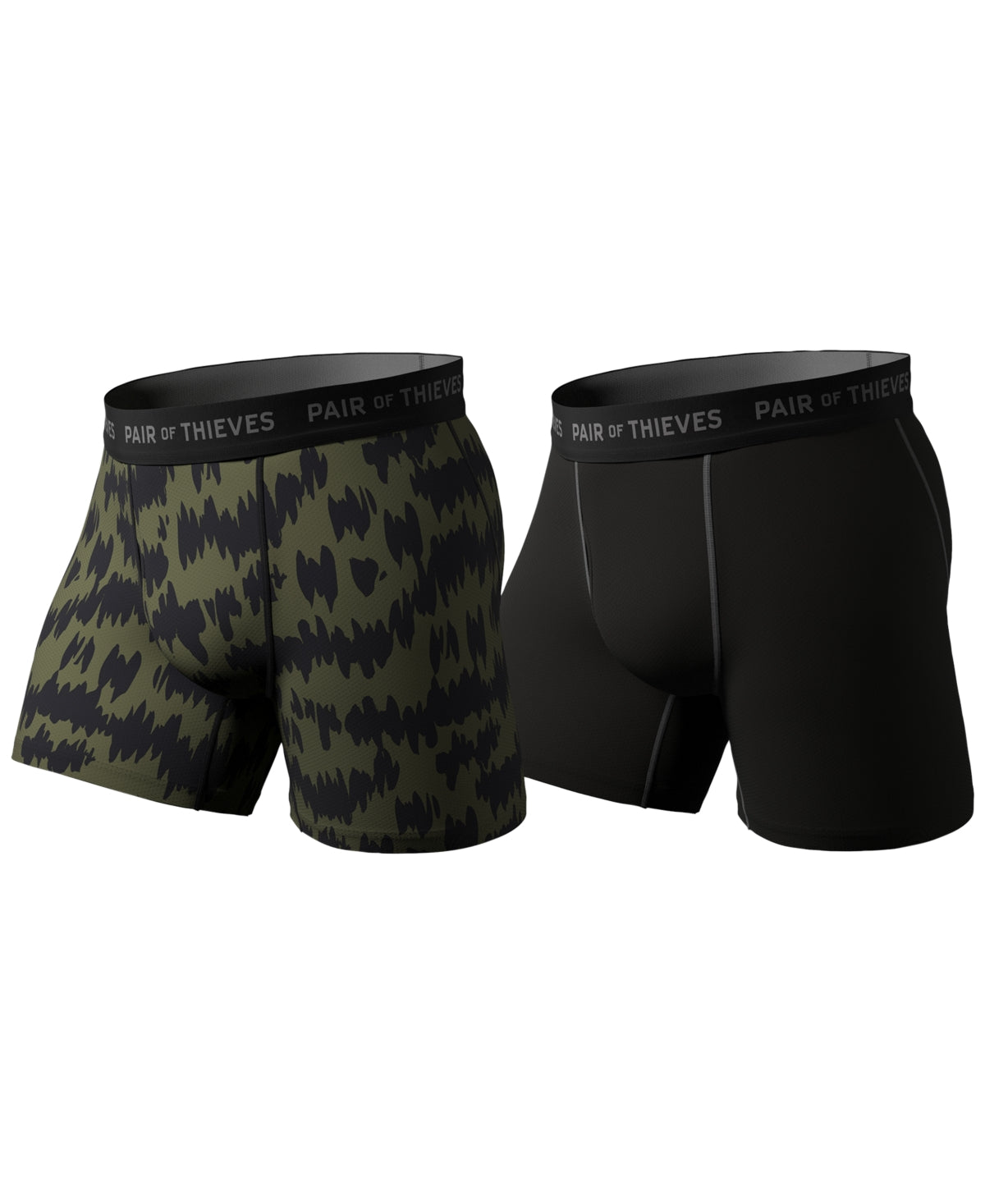 Pair Of Thieves Mens Regular fit 2 Pack Boxer Briefs Underwear Small Black