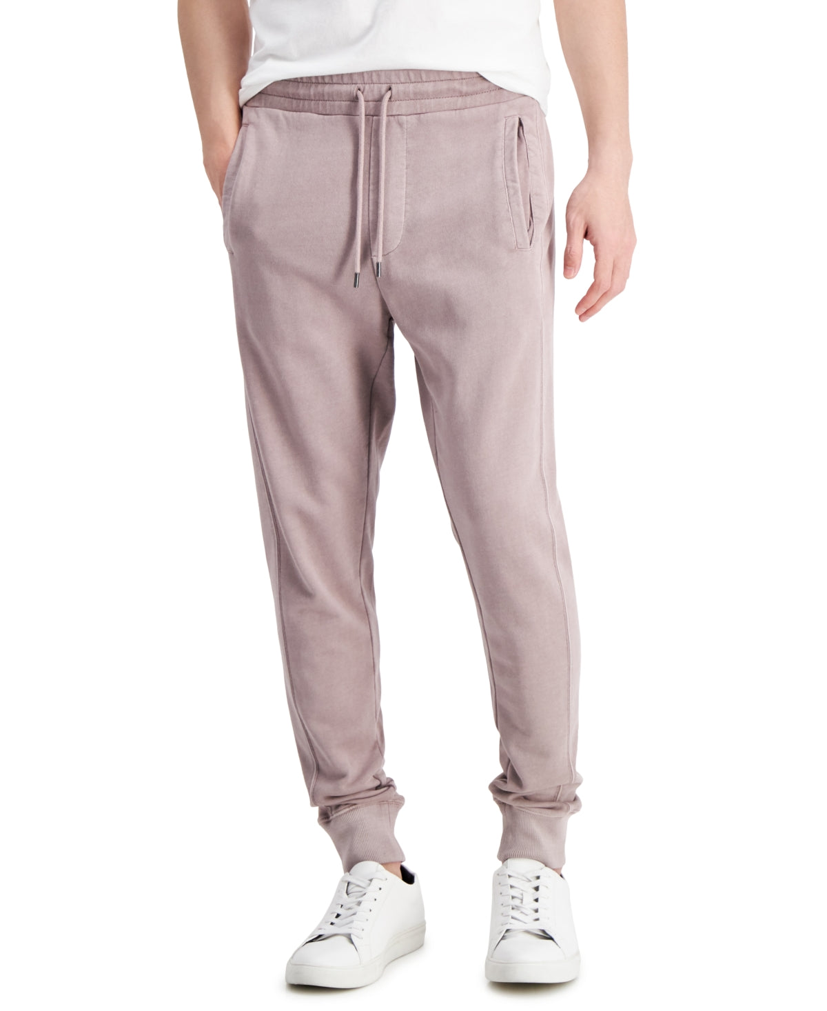Michael Kors Mens Jogger Drawstring Sweatpants Mauve Large