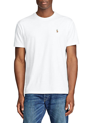 Polo Ralph Lauren Mens Regular fit Short Sleeve T-Shirt Shirt 2XB White Solid