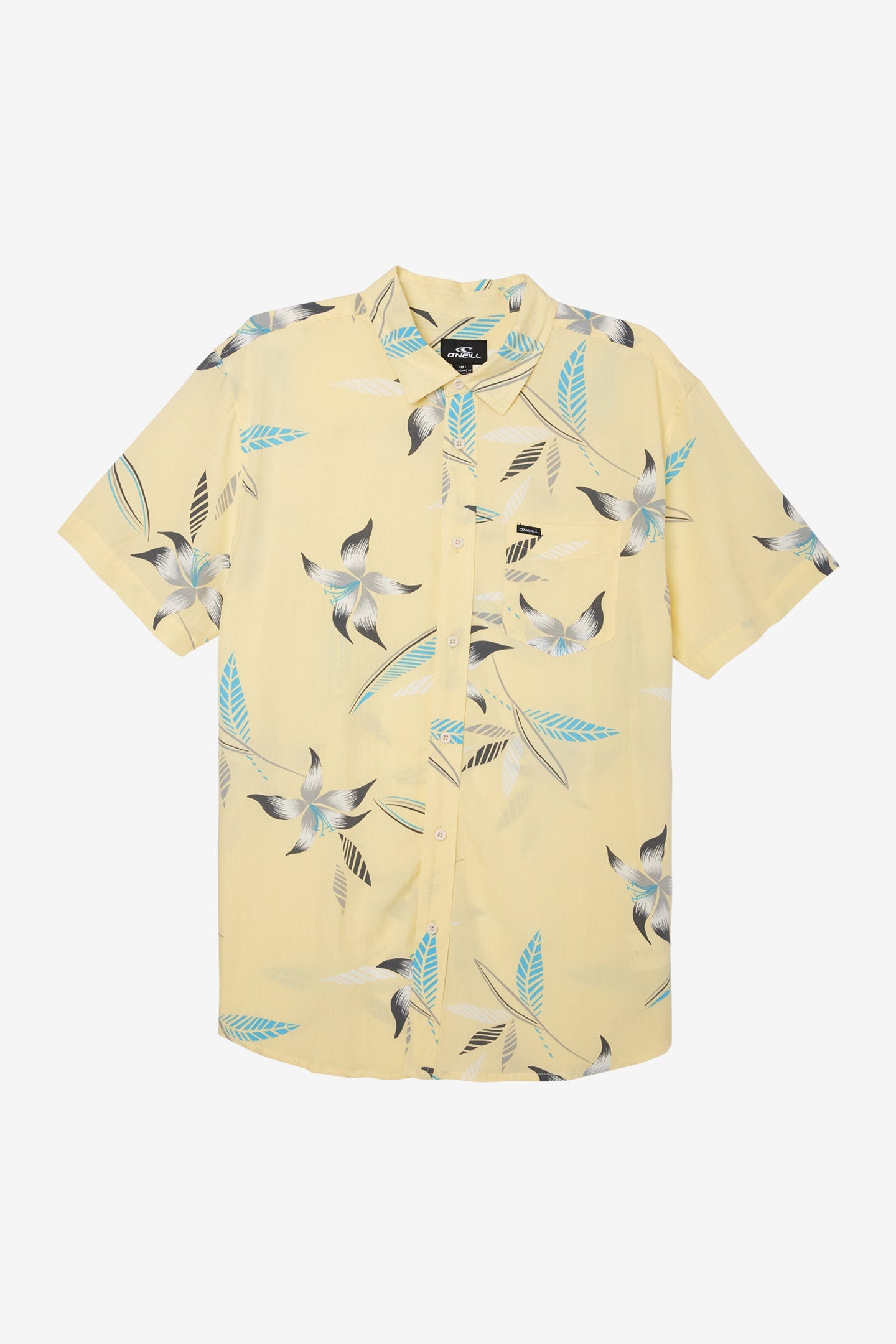 O'Neill Mens Yellow Button Down Shirt 2Xl