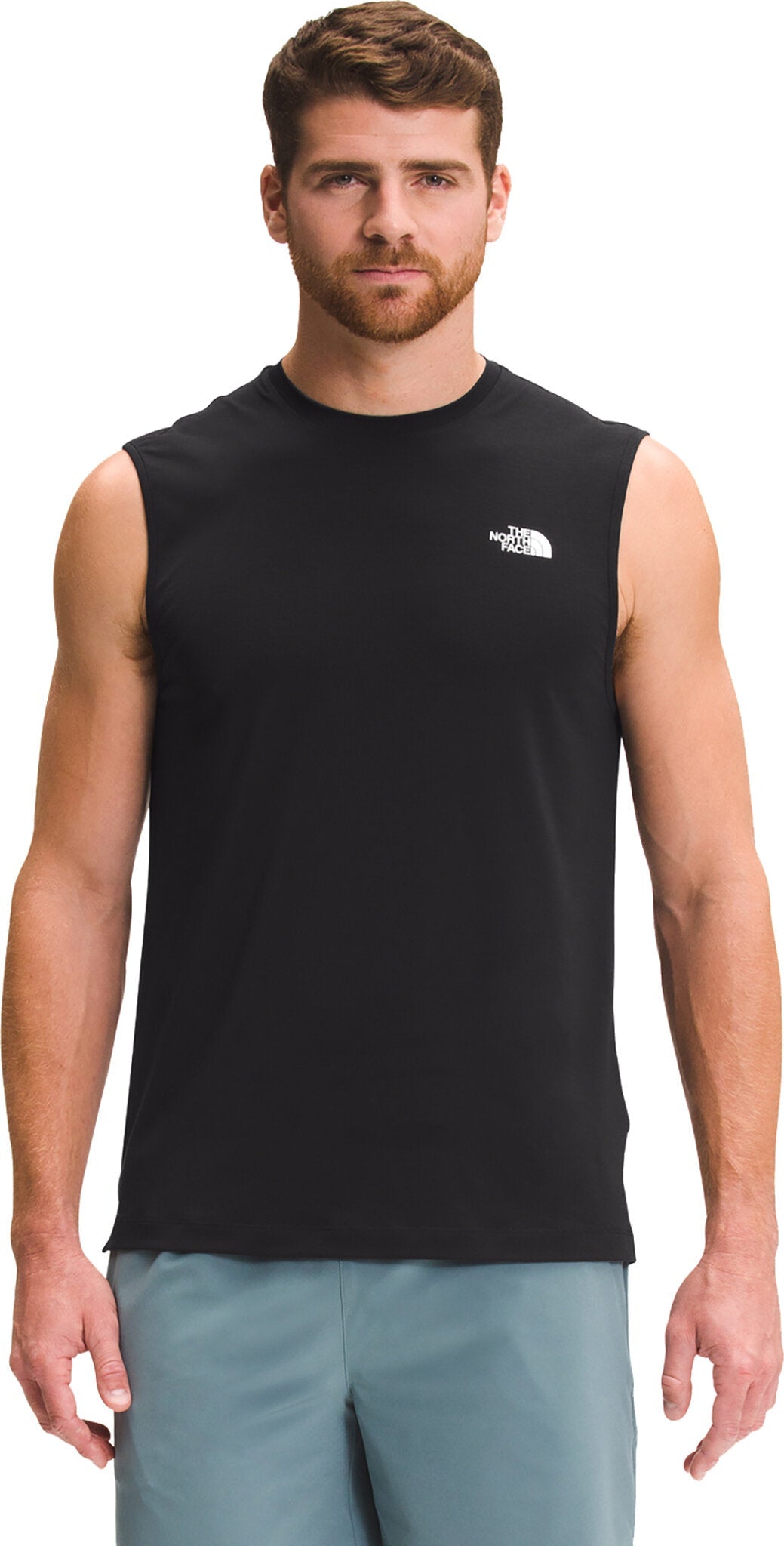 The North Face Mens Black Wander Sleeveless Tank T Shirt Black Small