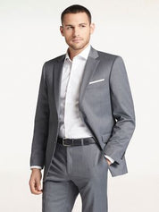 Tommy Hilfiger Mens Classic fit Suit Jacket Blazer 40 R Grey Solid