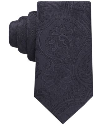 Tommy Hilfiger Mens Mesa Paisley Neck Tie Black