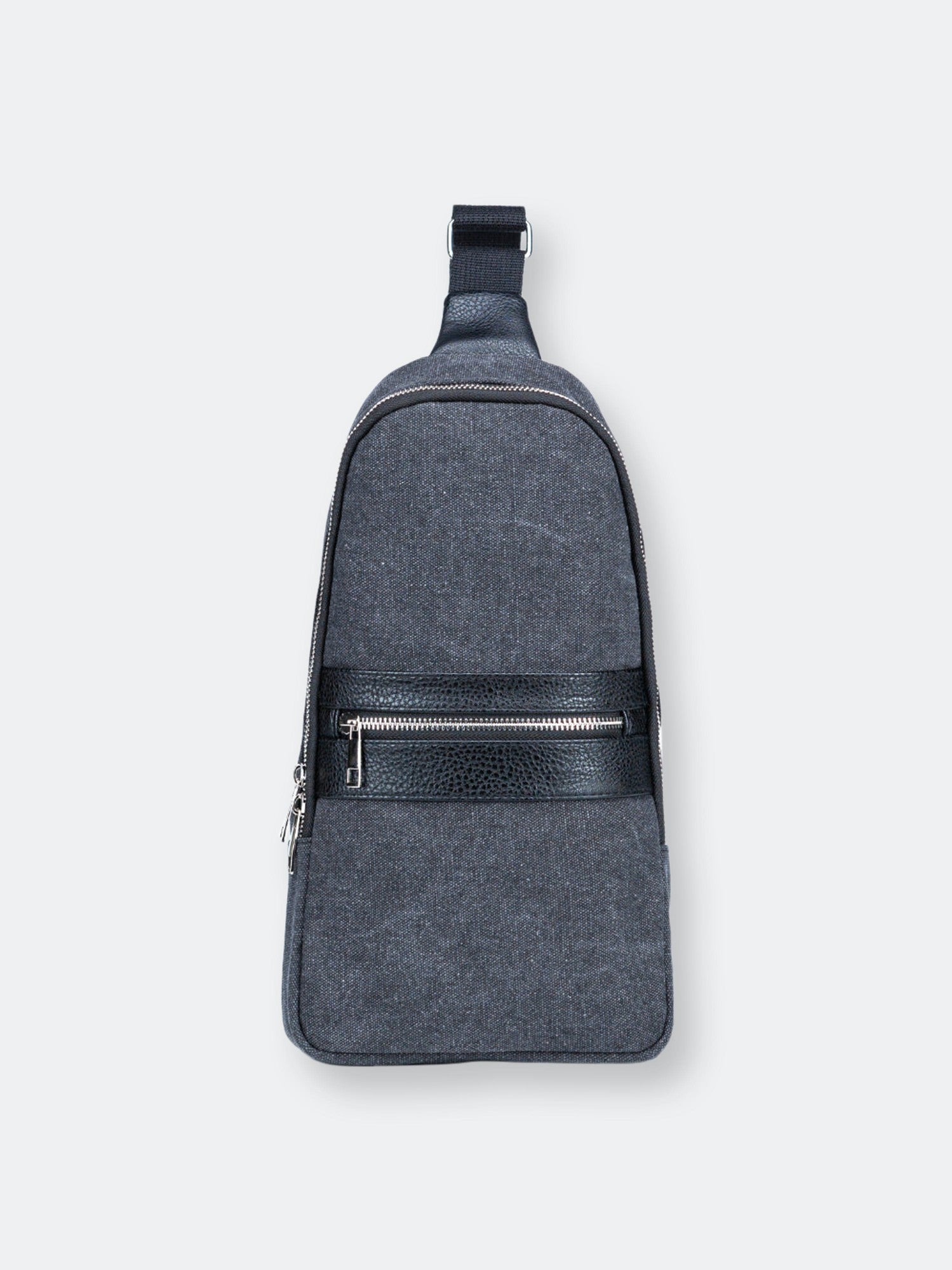 PX Men's Canvas Sling Backpack Bag Black One Size