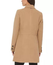TOMMY HILFIGER Women's Peacoat Coat Camel XS Extra Small