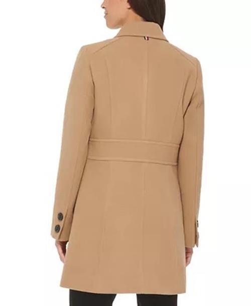 TOMMY HILFIGER Women's Peacoat Coat Camel XS Extra Small