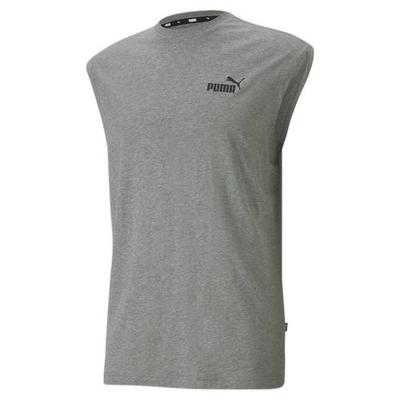 Puma Men Regular fit Sleeveless T-Shirt Shirt XXL Grey Solid