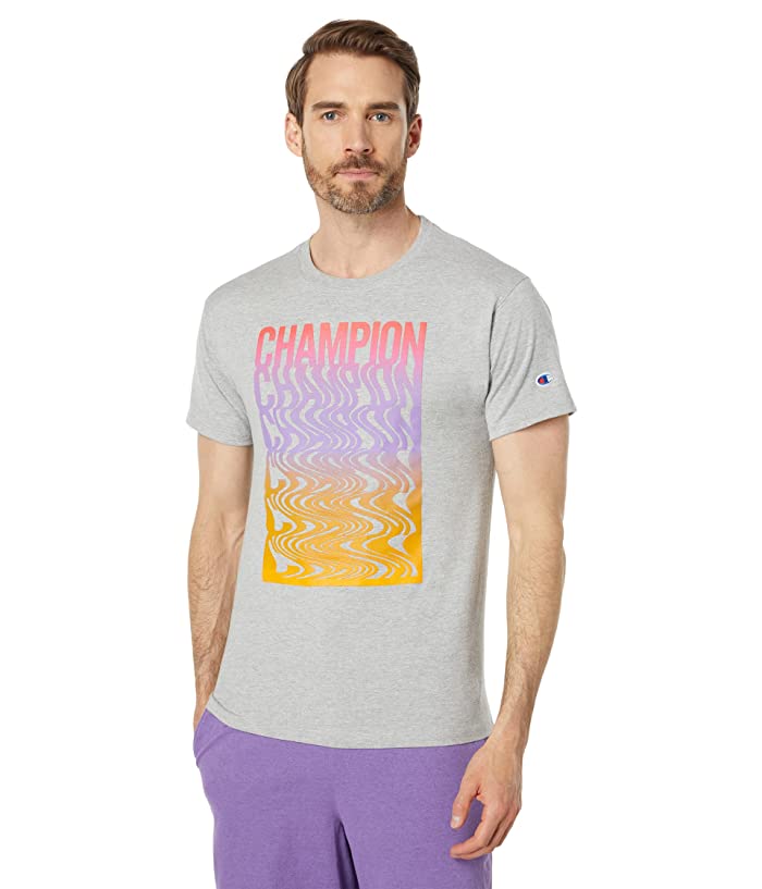 Champion Men's Classic Graphic Tshirt Gray Large