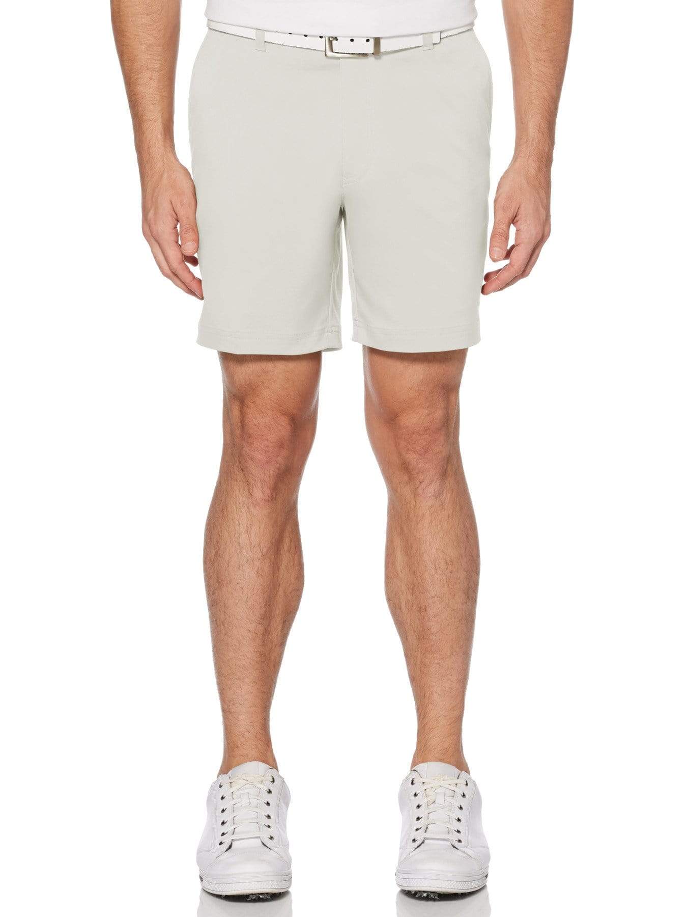 PGA TOUR Mens Flat-Front Golf Shorts Silver Lining Size 42