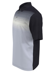 Pga Tour Mens Digital Ombre Golf Polo Shirt Blue Small