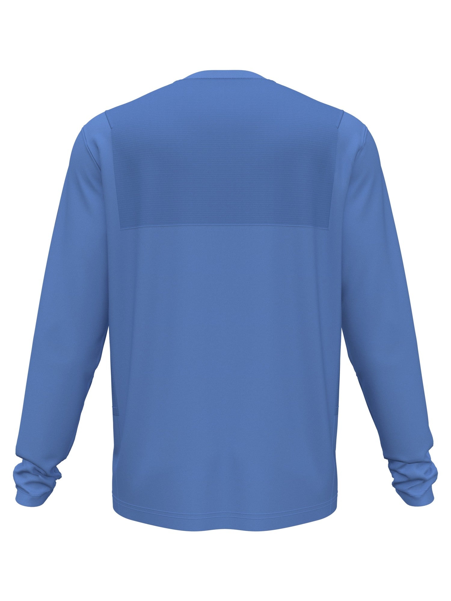 PGA TOUR Men's Mixed-Media Sun-Protective Long Sleeve T Shirt Blue Large