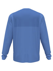 PGA TOUR Men's Mixed-Media Sun-Protective Long Sleeve T Shirt Blue Large