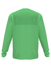 PGA TOUR Mens AirFlux Mesh Long Sleeve Polo Shirt Spring Bouquet Green Medium